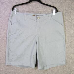 Lee Chino Shorts Mens Medium Gray Regular Fit Mid Rise Cotton Spandex 36x10